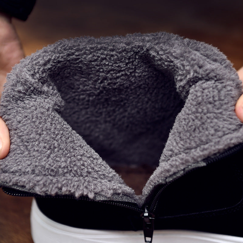 Men's winter warm and velvet snow boots